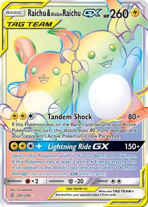 雷丘 & Alolan Raichu GX